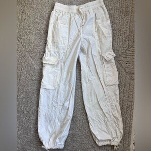 Aerie White Cargo Pants
